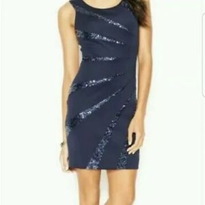 Guess Women's Starburst Navy Blue Sequin Dress, New without tag, Size 12